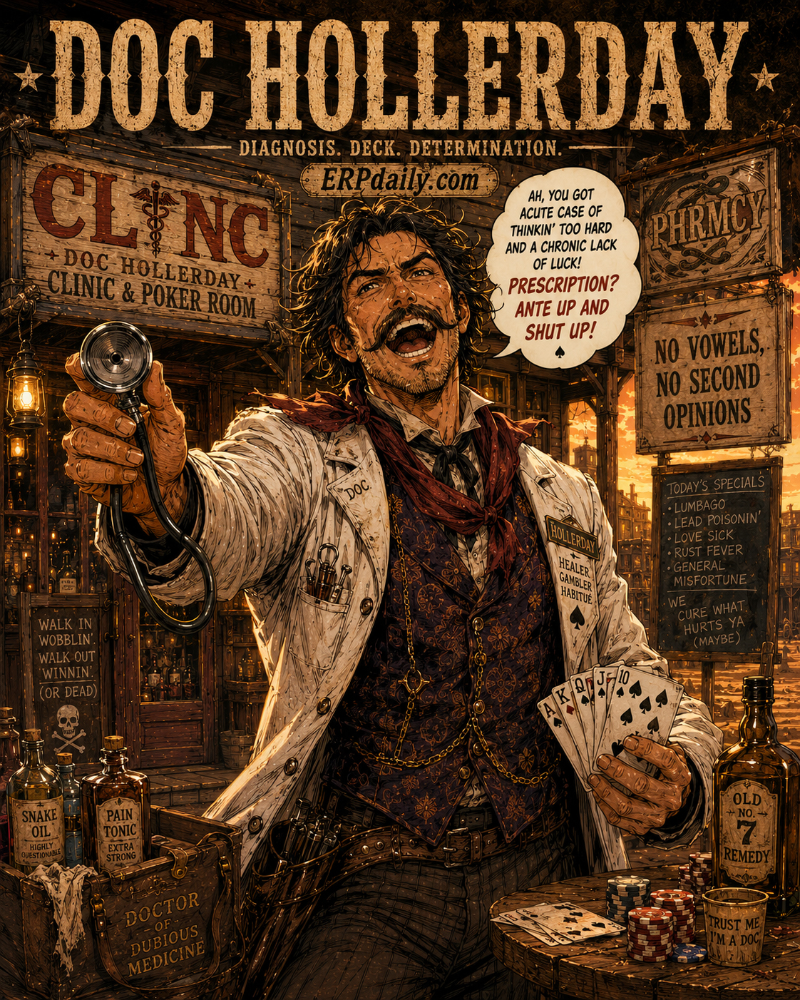 Doc Hollerday character poster.